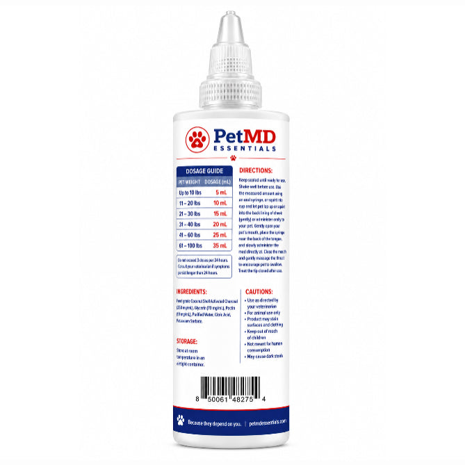 Activated Charcoal Gel Bottle - Back