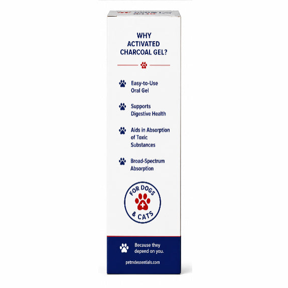Activated Charcoal Gel Package - Back