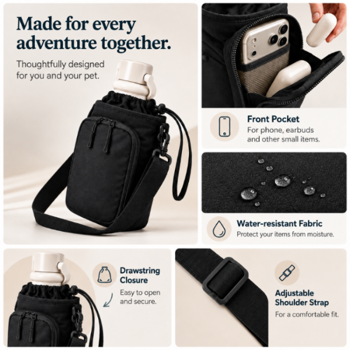 PetMD Travel Sling - Designed for the PetMD Wellness Bottle