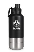 PetMD Wellness Bottle 32oz with Attached Travel Bowls