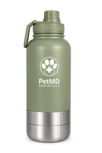 PetMD Wellness Bottle 32oz with Attached Travel Bowls