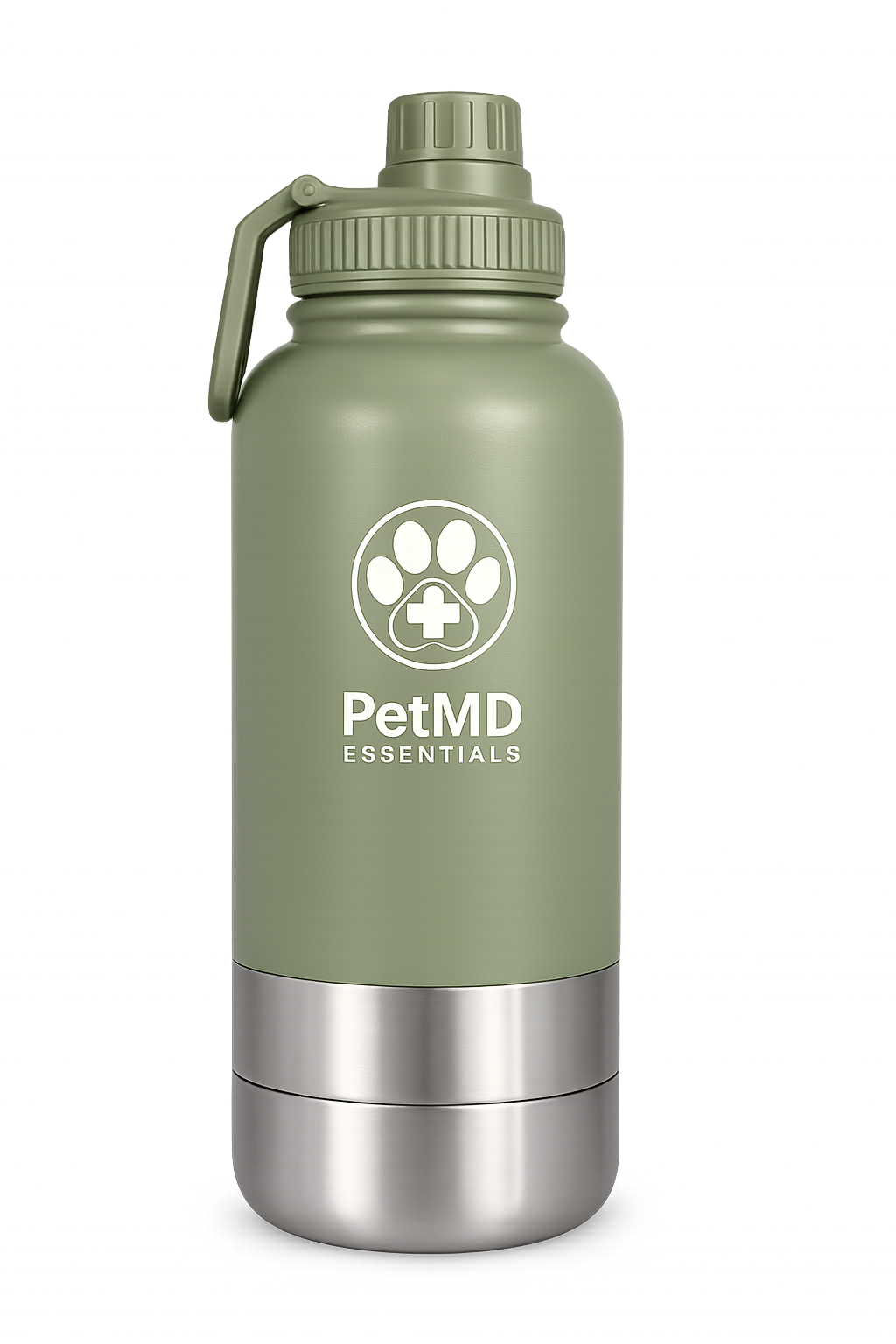 PetMD Wellness Bottle 32oz with Attached Travel Bowls