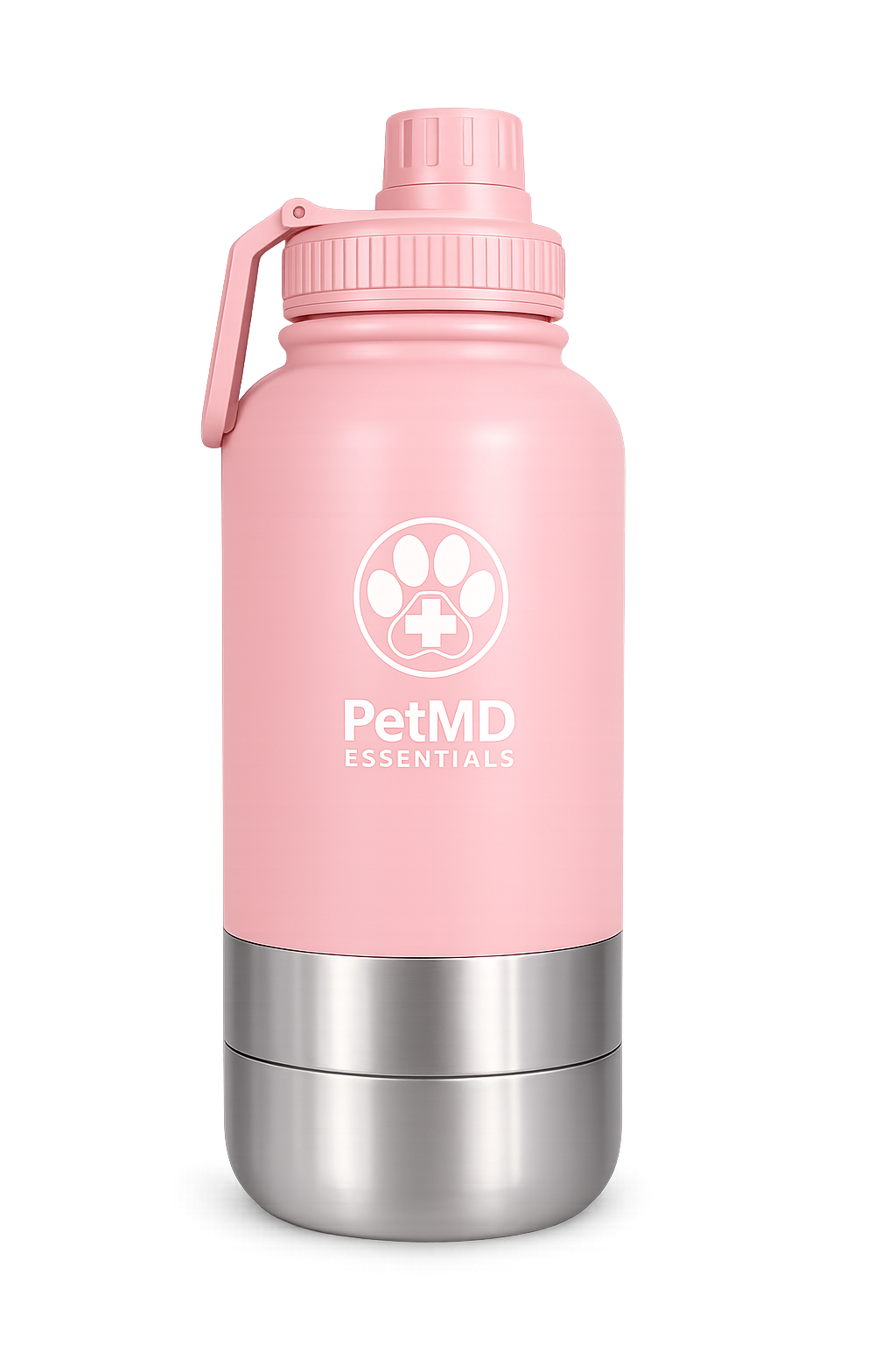PetMD Wellness Bottle 32oz with Attached Travel Bowls