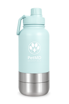 PetMD Wellness Bottle 32oz with Attached Travel Bowls