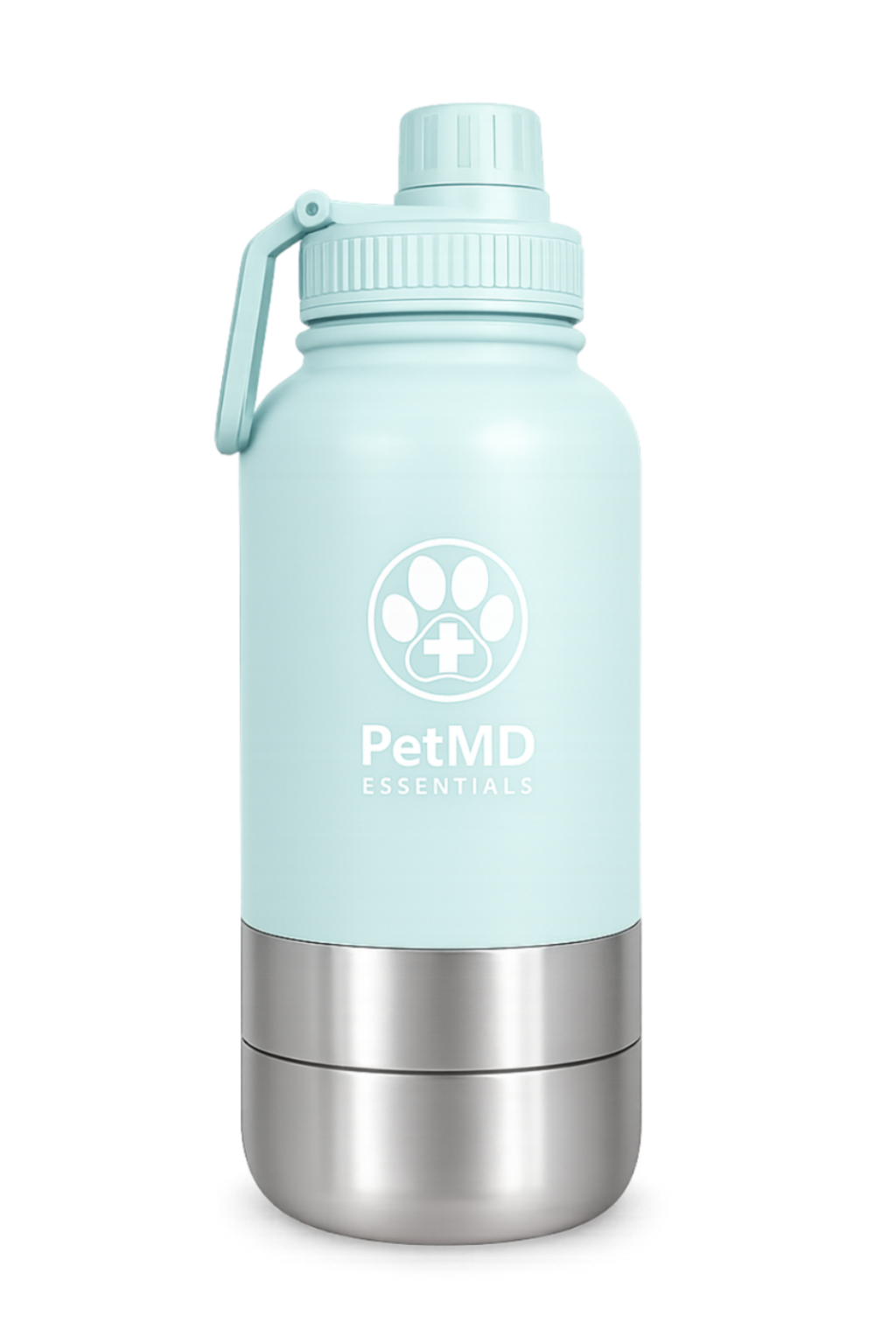 PetMD Wellness Bottle 32oz with Attached Travel Bowls