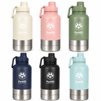 PetMD Wellness Bottle 32oz with Attached Travel Bowls